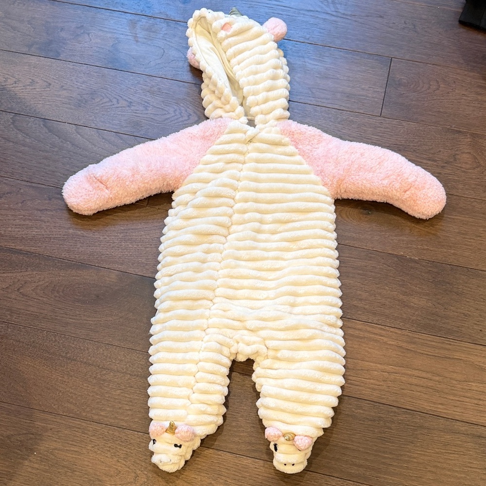 Koala Baby 3-6 Months Cozy Unicorn Fuzzy Kids One Piece C5-059